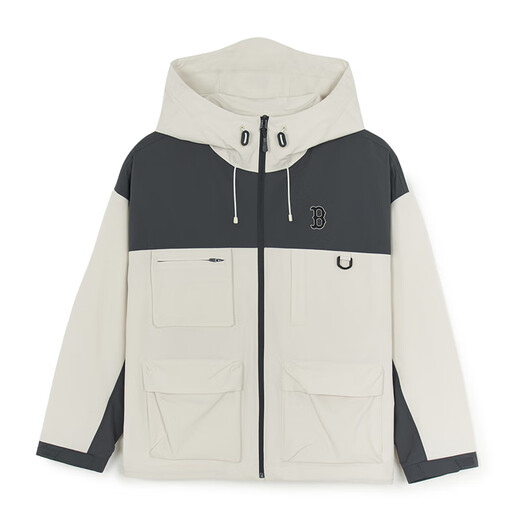 MLB windbreaker jacket for women and men with small LOGO outdoor wind and water repellent 25 autumn and winter new style 3AWJB0554-43CRD-L