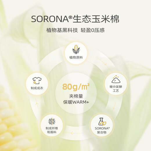 Mylabella (MOLO BALO) ecological corn cotton newborn baby quilted one-piece clothes winter thickened baby warm monk suit Xingyue Blue 52cm