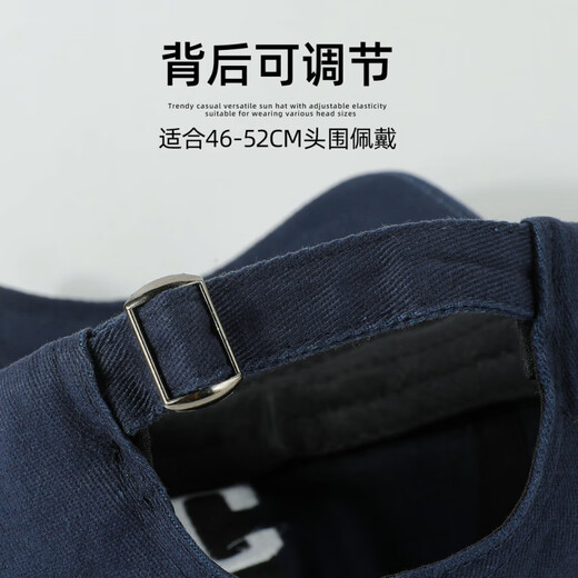 Sumu Bai 2025 new children's baseball cap spring and autumn style baby hat boys and girls fashion c letter peaked cap casual navy blue one size (48-53cm)