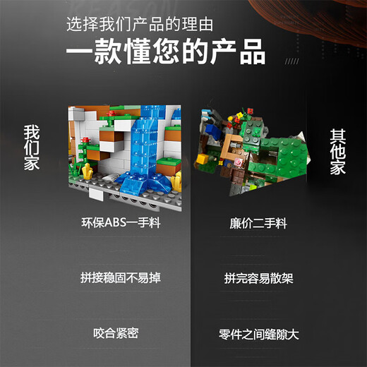 MAILE KID Minecraft Cave Peripheral Online Games Compatible with Lego Building Blocks Props Children Boys Birthday Gift Toys