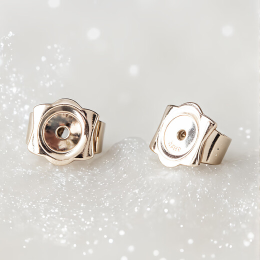 Tipu pt950 platinum lace ear plugs, anti-falling ear plugs, curled ear back ear buckles, ear stud caps, ear stud plug accessories, pt950 platinum ear plugs single (lace style)