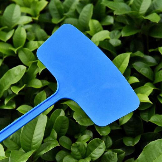 Gardening label, flower and plant label, ground sign, waterproof gardening custom sign, integrated bevel, bevel 30cm blue (10 pieces)