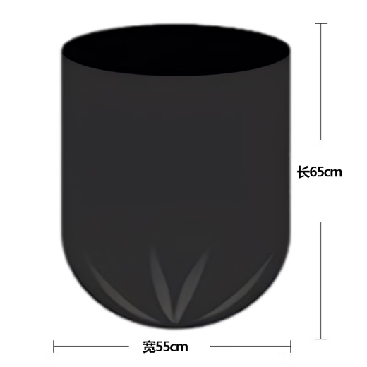 Lide Large Garbage Bags Thickened Black 55cm*65cm*100 Flat Bottom Garbage Bags Garbage Classification