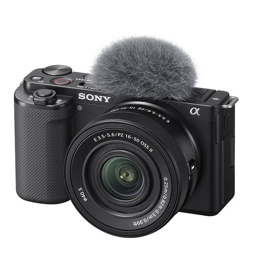 Sony (SONY) ZV-E10K half-frame mirrorless camera, skin-beautifying photo, precise focus, VLOG APS-C format, zve10 ZV-10 ZV-E10K black set, free 128G card + leather case + camera bag, official standard configuration