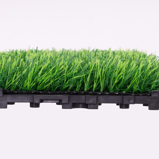 Qingya artificial lawn new suspended splicable artificial plastic floor fake turf terrace balcony outdoor bedding decoration plastic wood striped floor-mahogany color