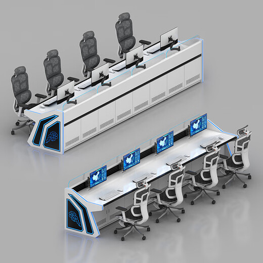 Monitoring console, command center console, dispatching console, monitoring center workbench, conference table, curved monitoring console. Customize more styles of consoles. Consult customer service.