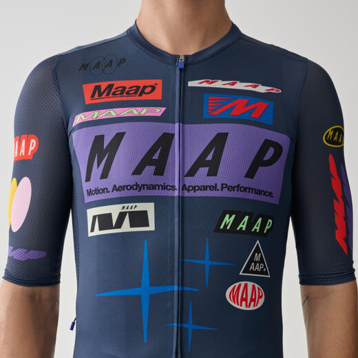 MAAP Men's Drome Pro Air Jersey 3.0 Short Sleeve Cycling Jersey Racing Blue L