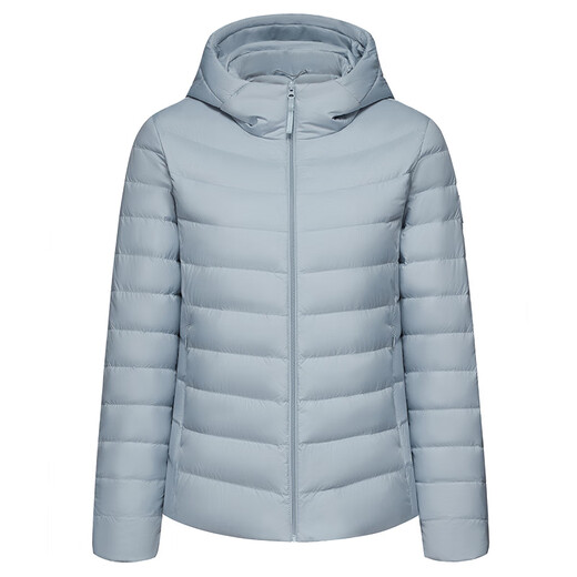 Bosideng (BOSIDENG) light down jacket women's short style new casual simple versatile slim hooded warm jacket digital lavender 6211 XS 155/80A