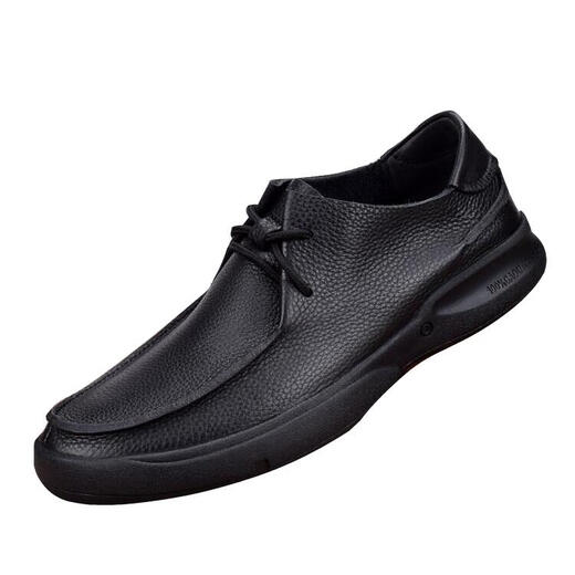 Satchi [Le premier choix pour les hommes avec tempérament] Chaussures en cuir monocherie Business en cuir souple chaussures en cuir décontractées Chaussures de tête de cuir véritable pour hommes Black_9912 41 _Ce chaussure est une taille plus grande