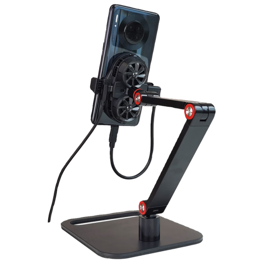 OTHER mobile live broadcast special stand with radiator, rechargeable, multi-functional desktop shooting anchor overhead shooting support stand, double-arm stand + radiator, mobile phone rechargeable