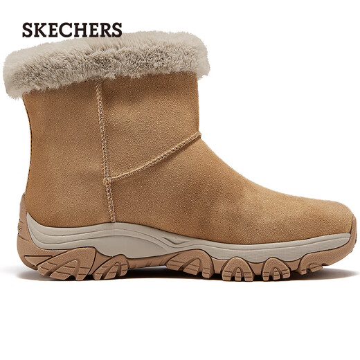 Skechers New Year's gift boots for women 2025 new winter velvet warm snow boots high-top outdoor casual boots 169103