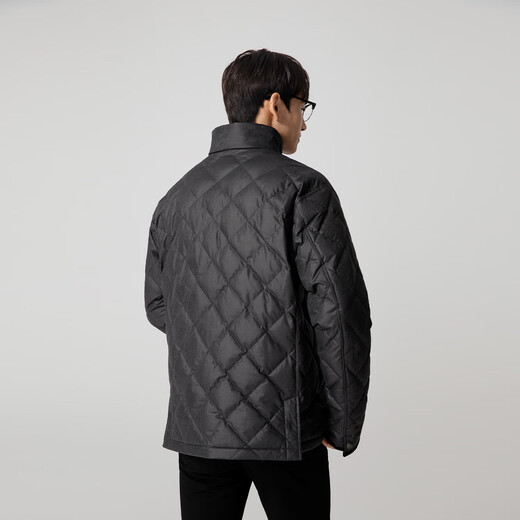 VICUTU Men's Cotton Clothes 2025 New Style Comfortable, Stylish Stand Collar Trendy Versatile Short Business Jacket Gray XL 180/96A