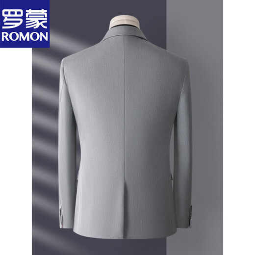 Luo Meng high-end suit men's three-piece Korean style slim business casual suit groom's wedding dress black top + pants + vest free shirt 2XL