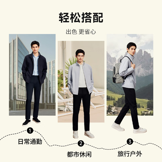 Goldlion Technology Warmth 2025 Autumn and Winter New Jacket Men's Windproof Stretch Stand Collar Simple Business Casual Jacket Navy-95 XL 180/96A Recommended 150-165Jin Jin equals 0.5 kg