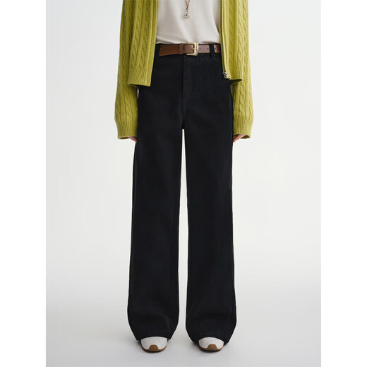 Single bundle plus size women's clothing deconstruction - Baidu work jeans 2025 winter wide leg pants denim black 2XL (size 4)