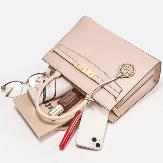 Geshiman (Geshiman) Sac kelly à la mode, polyvalent et haut de gamme pour mère 2025 Nouveau sac de sac pour femmes à la mode sac à bandoulière de grande capacité [boîte cadeau] Beige 7295