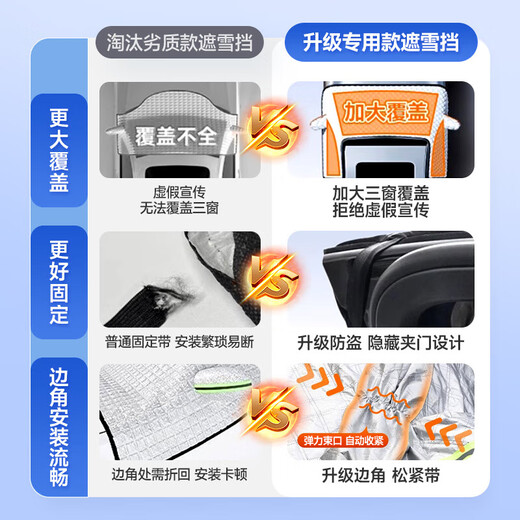 AUTOWOEL Audi Q3 snow cover car front windshield cover snow cover windshield cover anti-frost and anti-freeze