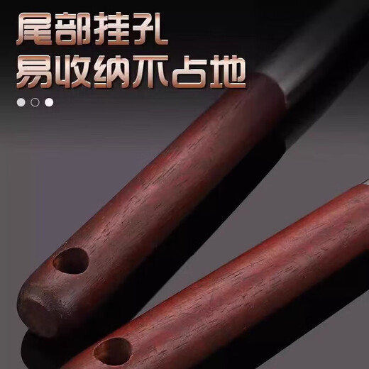 Thickened stainless steel cooking spoon, household long-handled soup spoon, household soup colander, extended spatula, cooking spatula, pear wood-spoon, stainless steel, extended and thickened