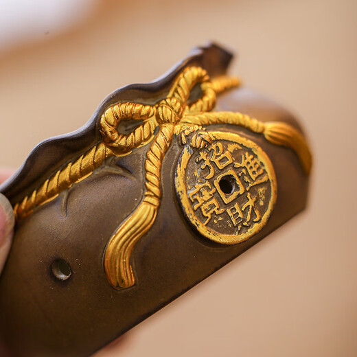 Shi Jin Tea Pet Incense Burner Two-in-one Ceramic Incense Road Antique Incense Furnace Tea Ceremony Golden Toad Incense Furnace Retro Ornaments Plate Incense Burner Sandalwood Lucky Bag Plate Incense Burner - Auspicious Beast + 20 Plate Goose Pear Tent Incense