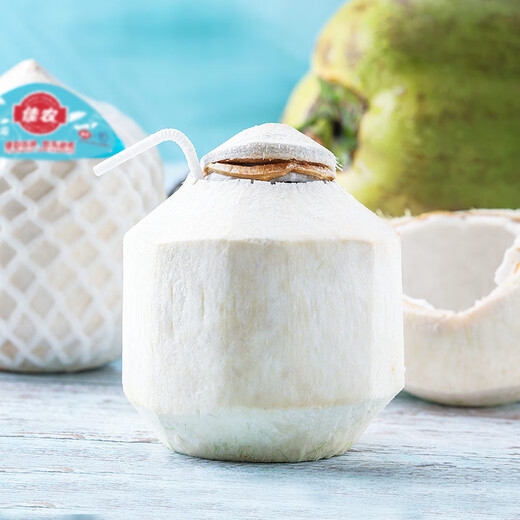 Goodnon Thailand imported green coconut 6 pieces large fruit single fruit 900g + free coconut opener fresh fruit straight from the source