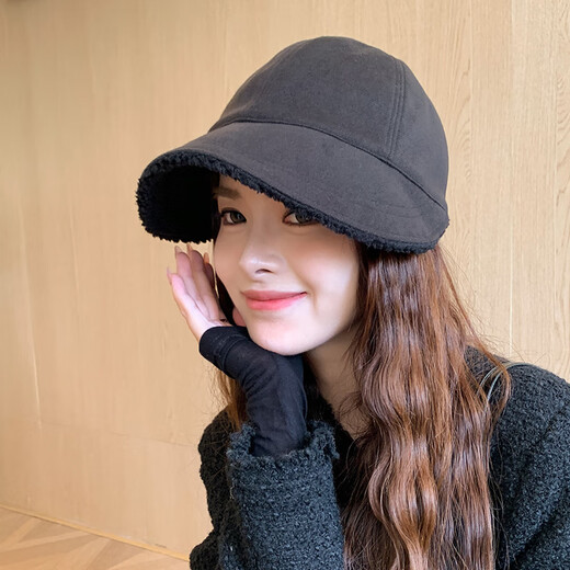 Xue Qianman hat women's autumn and winter fashionable face small simple warm fisherman hat fashion hat duck tongue ear protection octagonal hat basin hat