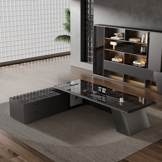 Guanjuenad high-end boss desk office desk and chair combination simple modern president desk leadership office furniture manager executive desk boss desk custom color color card