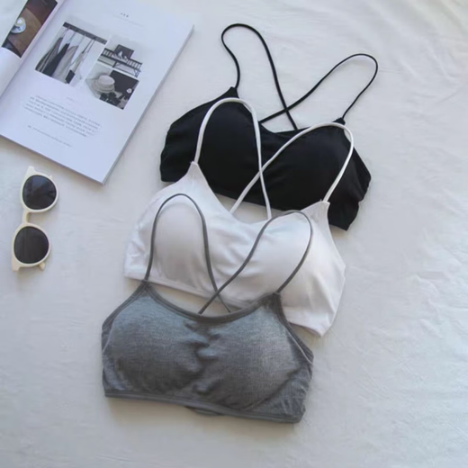 Sexy back hollow beautiful back tube top bra for women without rims to gather side breasts summer thin breathable bra black+black-discount 2 pieces one size fits all (suitable for 85-120Jin Jin equals 0.5kg)