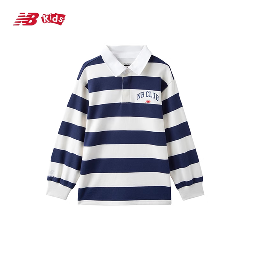 Neue Balance Kinderkleidung für Männer und Frauen Kinder neuer Frühlings- und Herbst -Trend komfortabler Revers -Sweatshirt ND7CE13063 110