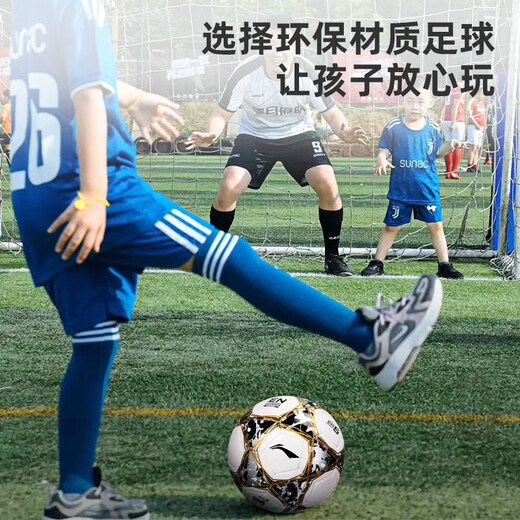 Li Ning Football No. 5 adult game training standard ball youth No. 5 football physical examination high school entrance examination wear-resistant machine-sewn ball