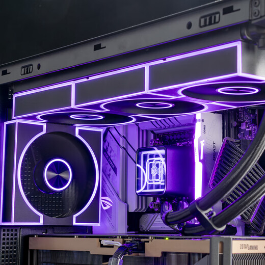 Peninsula Iron Box (PADO) G16 reverse-leaf black 12cm chassis fan with hidden screws/ARGB/5V3-pin divine light synchronization/PWM speed regulation, temperature control and mute/hydraulic bearings/standard shock absorbing pad