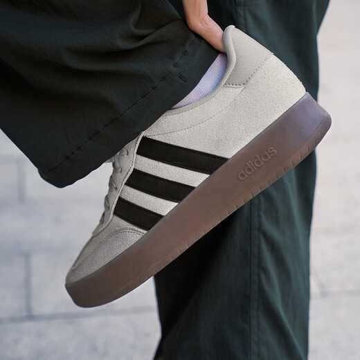 
adidasT toe shoes BARREDA board shoes German training shoes men and women Adidas light sports gray/black/resin yellow 42