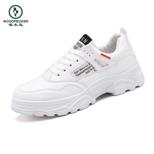 Specht 2025 Herumn Herumn Neue Freizeitsportschuhe Herrenschuhe Erhöhung der Schuhe weiße Schuhe Dad Schuhe atmungsbezogene weiße Schuhe Trendy Winter Hy1289 Schwarz und Weiß 39 39