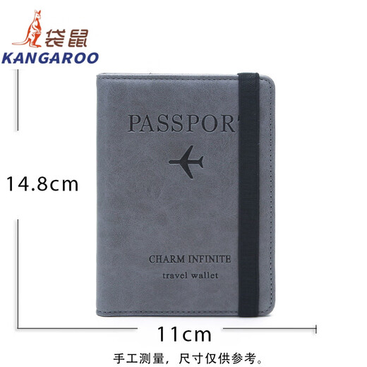 Kangaroo (Kangaroo) Anti-Diebstahl-Zertifikat-Paket Passportpaket RFID PASSPORT PACATION Multifunktionszertifikat Paket Reisepassklammer Custom Logo Pink Pink