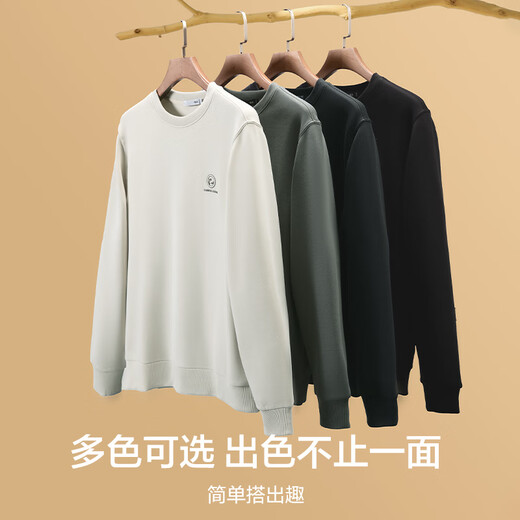 HLA Hai Lan House sweatshirt men's autumn Chinese dragon round neck far infrared long sleeve men