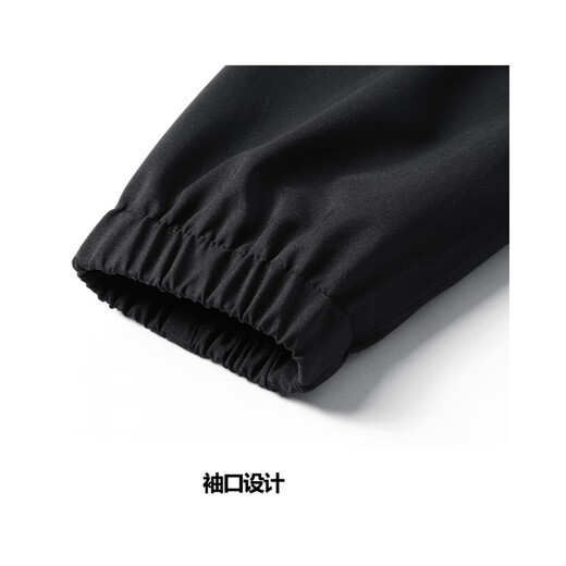 Thick velvet jacket for men 2025 autumn and winter new trend versatile stand-up collar men's loose casual clothes black velvet style 3XL recommended 145-160Jin Jin equals 0.5 kg