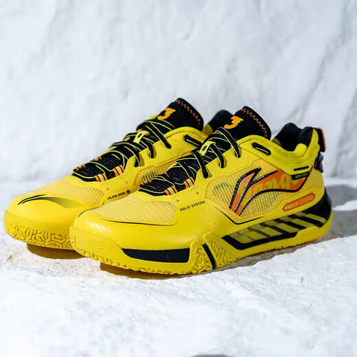 Li-NING (LI-NING) Ground-Flying III PRO 2025 New Professional Badminton Shoes Comprehensive and Balanced Anti-Slip, Wear-Resistant and Shock-Absorbing Ground-Flying 3PRO AYAV001-6 Artist 43.5