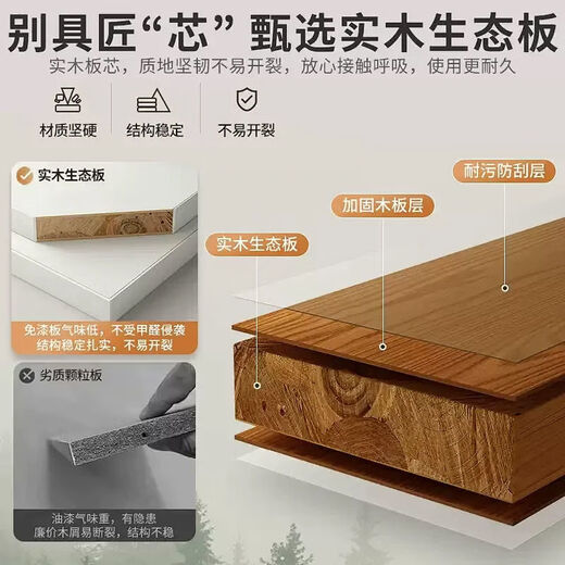 Juyao package installation solid wood 60mm deep wardrobe light luxury bedroom customized segmented large storage cabinet four doors 1.6m main cabinet