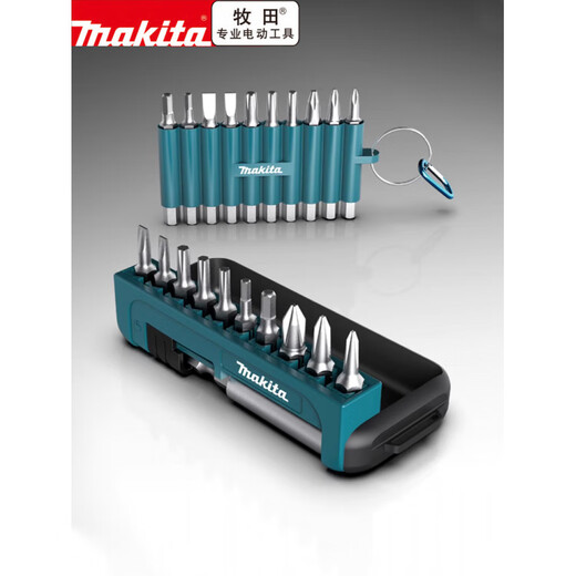 Makita Original Black Impact-Resistant Double Cross Set Set PH2 Tournevis électrique et tête magnétique Single Head PH2 (50 mm) Dix Set E-15849