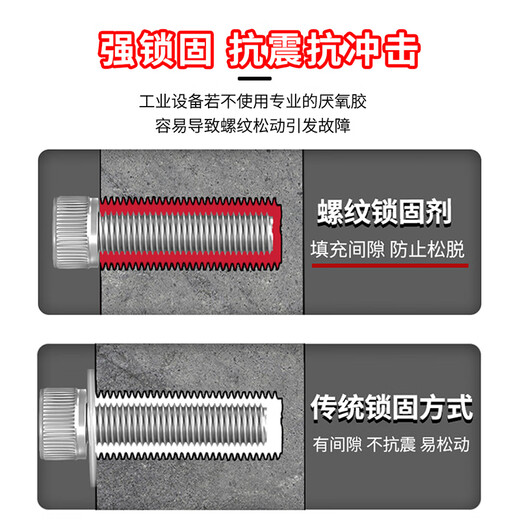 Kraft thread locking agent K-0242 medium strength anaerobic screw fastening special glue anti-loosening and anti-embroidery sealant blue 50g/bottle