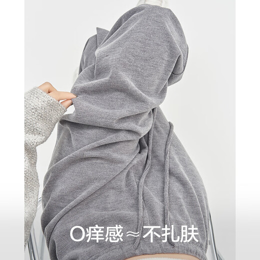 Miduli maternity wide-leg pants for outer wear autumn and winter loose casual pants straight-leg glutinous rice pants drawstring trousers black L