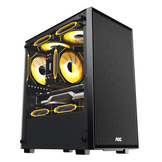 Navigator/AOC i5 9400F/11400F/RTX3060/4050 game e-sports office design chicken desktop computer host DIY assembly computer complete set computer host + monitor set one i5 3470丨16G丨4G e-sports independent display