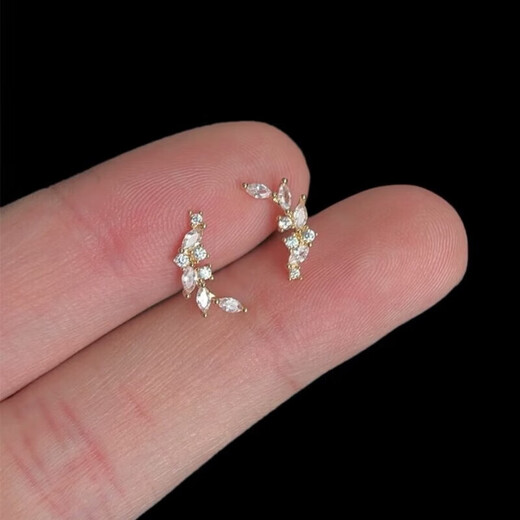 Wheat earrings 2025 new popular niche design high-end S925 sterling silver temperament exquisite earrings A3008-Wheat small earrings 1 pair of earrings