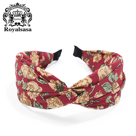 Royal sasa royal salsa hair accessories fabric floral wide-brimmed hair hoop hairpin cross headband temperament hair cave fashion face wash headwear