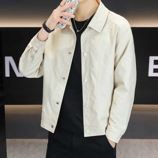 Baleno S&K series high-end jacket men's autumn new windproof casual top men's trendy workwear lapel jacket men's green L