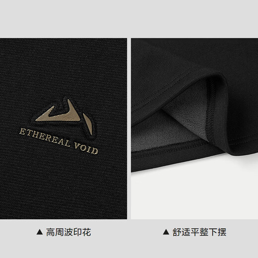 Heilan House polo shirt men's winter 25 new mountain not high series loose top black 4Y reservation 2XL 185/100A recommended 165~180Jin Jin equals 0.5 kg