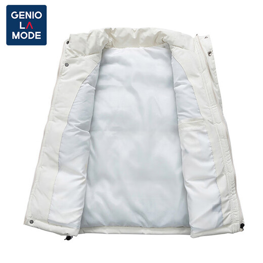 GENIOLAMODE品牌马甲男秋冬季外套男纯色立领坎肩保暖背心休闲棉服外套