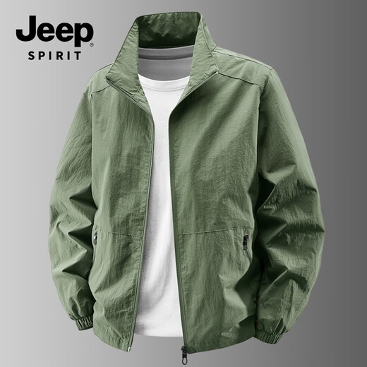 JEEP SPIRIT Jacket Men's Light Business Jacket Men's Casual Versatile Outerwear Men's 2499 Dark Gray XL