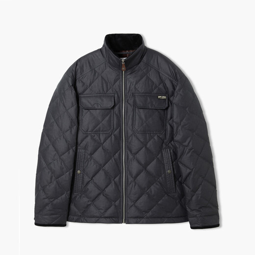 VICUTU Men's Cotton Clothes 2025 New Style Comfortable, Stylish Stand Collar Trendy Versatile Short Business Jacket Gray XL 180/96A