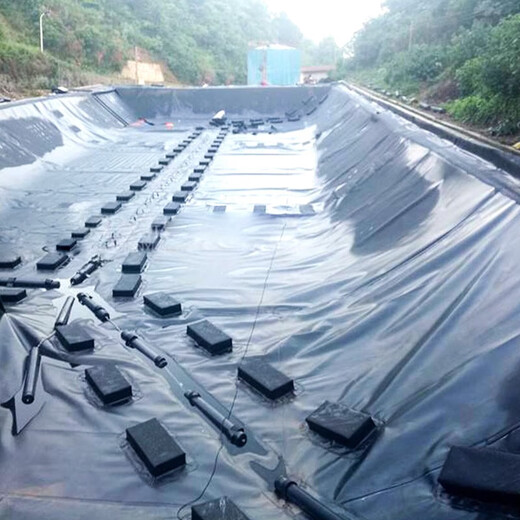 Fish pond anti-seepage membrane, waterproof cloth, geomembrane, fish pond slope protection, lotus pond reservoir breeding thickened black plastic mulch film 1 meter * 2 meters new material / 0.12 mm thick