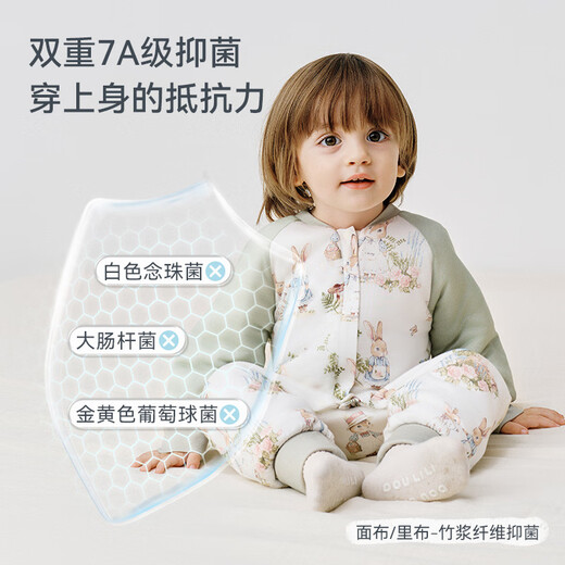 Ibaby baby sleeping bag split leg constant temperature autumn and winter knitted quilted infant and toddler pajamas baby anti-kicking quilt 7A antibacterial new style 16-20 120g warm winter style-Fantasy Travel 100 yards recommended height 90-100cm